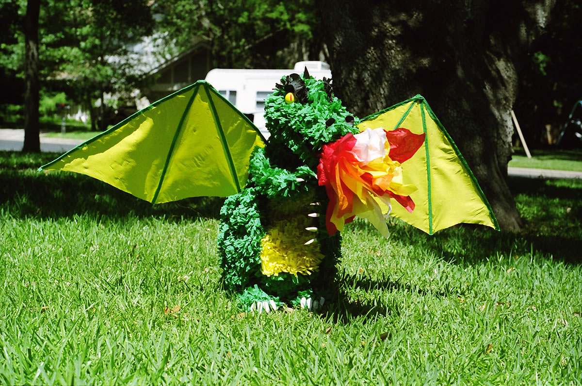 Green Dragon Pinata For Baby Shower, Kids Birthday Party Supplies